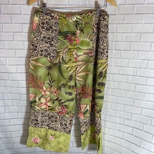 Faith Brand Wide Leg Rayon Capri Pants Sz‎ L